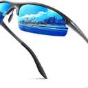 Polarized Sport Sunglasses for Men and Women, Lightweight Sun Glasses with UV Protection for Cycling Running Z1