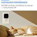 ALPHA TECH Indoor Camera with 160 Wide Angle, Plug in Offline Camera, No WiFi or App, Local SD Storage for Home Use