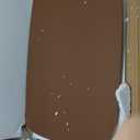 Adjustable Swivel Table with Faux Saddle Leather Cover & Heavy Duty Metal Leg, Laptop Stand for Bed, Sturdy TV Tray, Couch Table for Living Room (Brown)