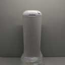 Diaper Genie Platinum Pail (Lilly White) is Made of Durable Stainless Steel and Includes 1 Easy Roll Refill with 18 Bags That can Last up to 5 Months.