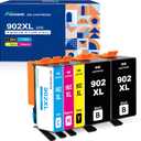 902XL Ink cartridges for HP Printers Replacement for HP 902 902XL Ink cartridges Combo Pack 5 Pack for Officejet Pro 6978 6968 6970 6958 6960 6975 6954 6962 Printer