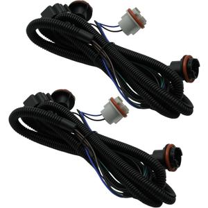 645-930 645-936 Rear Driver and Passenger Side Tail Turn Brake and Backup Light Harness With Sockets Replacement for Chevrolet Silverado 1500 2500 3500 HD, for GMC Sierra 3500 HD