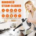 Handheld Steam Cleaner for Home - Pressurized Handheld Steamer for Cleaning with High Pressure, Chemical-Free Multi-Purpose Portable Deep Steam Cleaner for Cleaning Windows, Couch(White)