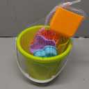 3 Otters Beach Toys Set, Baby Beach Buckets and Shovels RakesTool Kit Sand Bucket Boys and Girls Sand Toys Set 9PCS