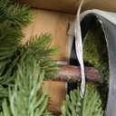 2Pcs 4FT Artificial Norfolk Pine Christmas Potted Trees for Porch Decor