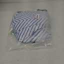 MISSACTIVER Striped Smocked Flowy Midi Dress for Women Summer Sleeveless V Neck Tie Straps Backless Beach Long Dresses Blue White L