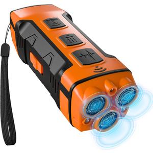 Dog Bark Deterrent Devices, Ultrasonic Anti-Barking Devices with 3X Sonic Emitters, Up to 35FT Long Range & Portable Rechargeable Bark Control Safe for Dogs Training - Indoor & Outdoor