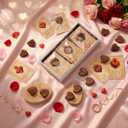 Gerrii 60 Set Easter Heart Christian Tokens Gift Jesus Love Wooden Religious Pocket Hugs Catholic Cards Bible Verse Token Bookmark for Church Friend Religious Party Goodie Bag Filler (Dark Brown)