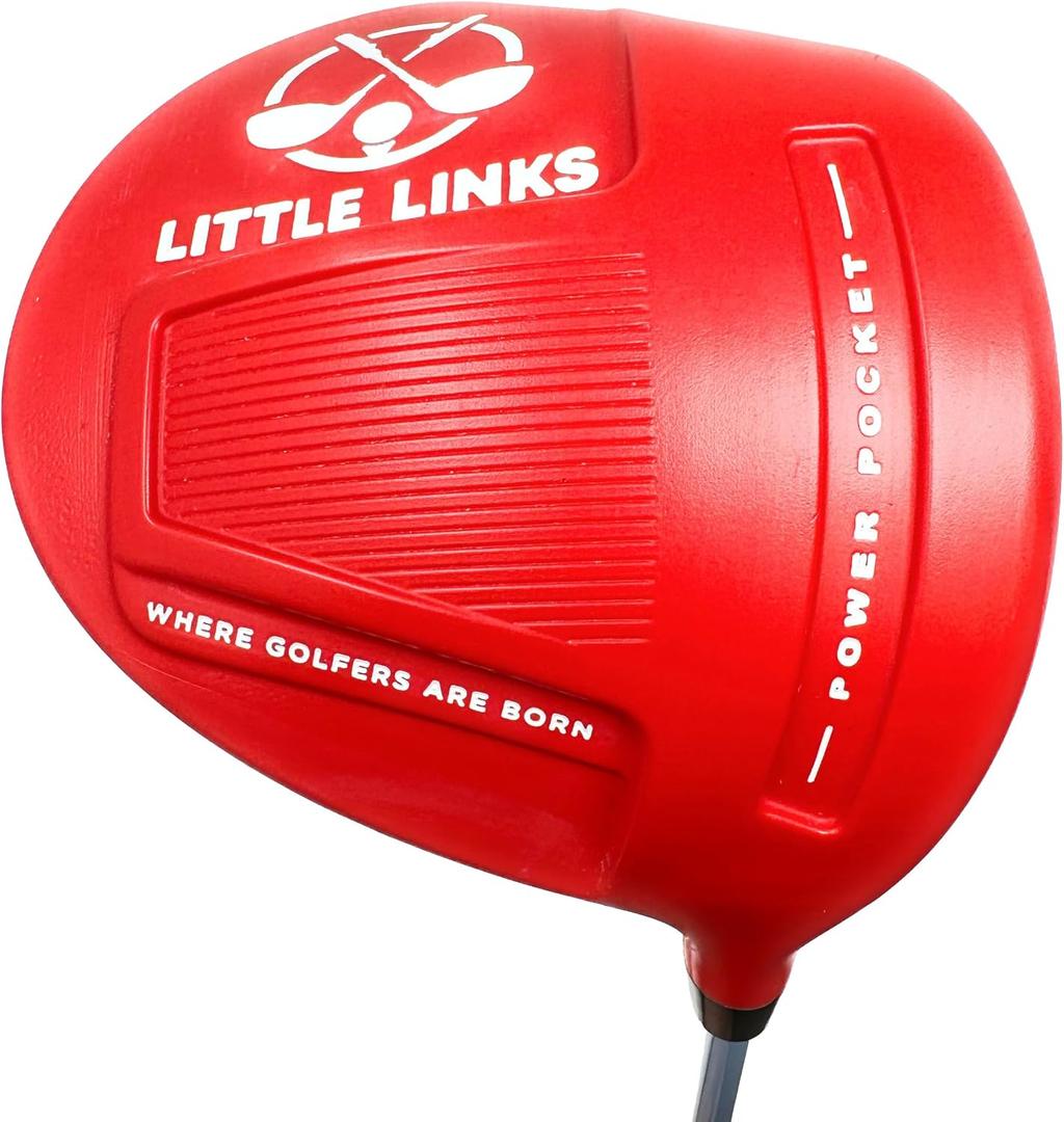 Little Links Big Swing Golf Driver, Right-Handed, Ages 6–9, Red