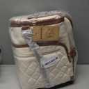 RAINSMORE Garment Bags for Travel Women Convertible Garment Duffle Bag for Hanging Clothes, Large Carry On Garment Bag with Shoe Bag & Wet Pocket, Foldable Dress Suit Business Travel Weekender Bags (BeigeBrown)