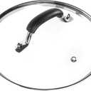 8 Inch Tempered Glass Lid Compatible with 8" Lodge Cast Iron Skillet and 2 Quart Serving Pots
