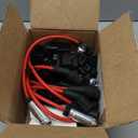 Set of 8 Black Square Ignition Coils + Platinum Spark Plugs and Red Wires Replacement for Chevrolet Chevy GMC Savana 1500 2500 3500 Sierra 4.8L 5.3L 6.0L Replace UF271 748EE 12558693 12570553