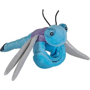 Wild Republic Huggers Dragonfly, Stuffed Animal, 8 Inches, Plush Toy, Fill is Spun Recycled Water Bottles