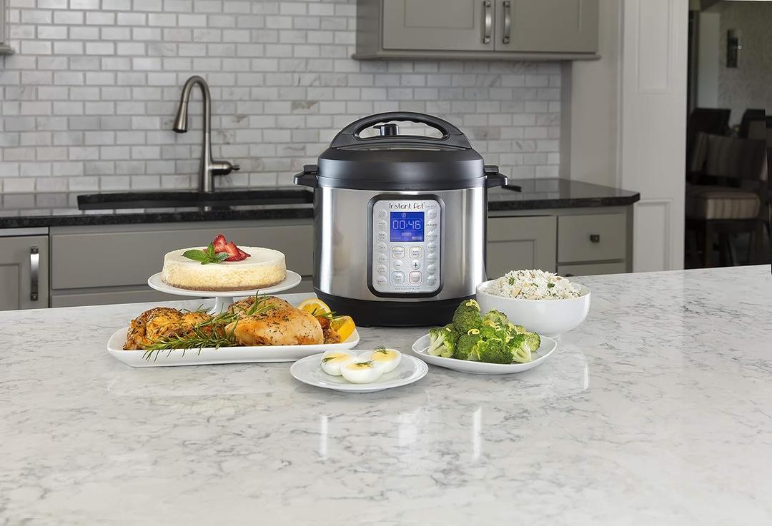 Instant Pot Duo Plus 9-in-1 Multicooker, Pressure Cooker, Slow Cook, Rice Maker, Steamer, Saut, Yogurt, Warmer & Sterilizer, Includes App With Over 800 Recipes, Stainless Steel, 6 Quarts