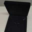 LETURE Velvet Jewelry Set Box, Velvet Gift Box for Bracelet Necklace Earring Ring (Black)