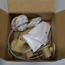 Hotop 4 Pack Cabinet Locks with Keys Mini Fridge Refrigerator Locks for Kids Toddlers Self Adhesive Child and Baby Proofing Safety for Deep Freezer Drawers Doors Latch (Light Brown)