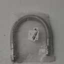 Industrial Grade Compressor Jumper Hose, 3/ 4" NPT Male x 20" Length, 750°F，450 PSI，Both Sides Fittings Rotate Freely，Flexible Whole body Stainless Steel Metal Hose