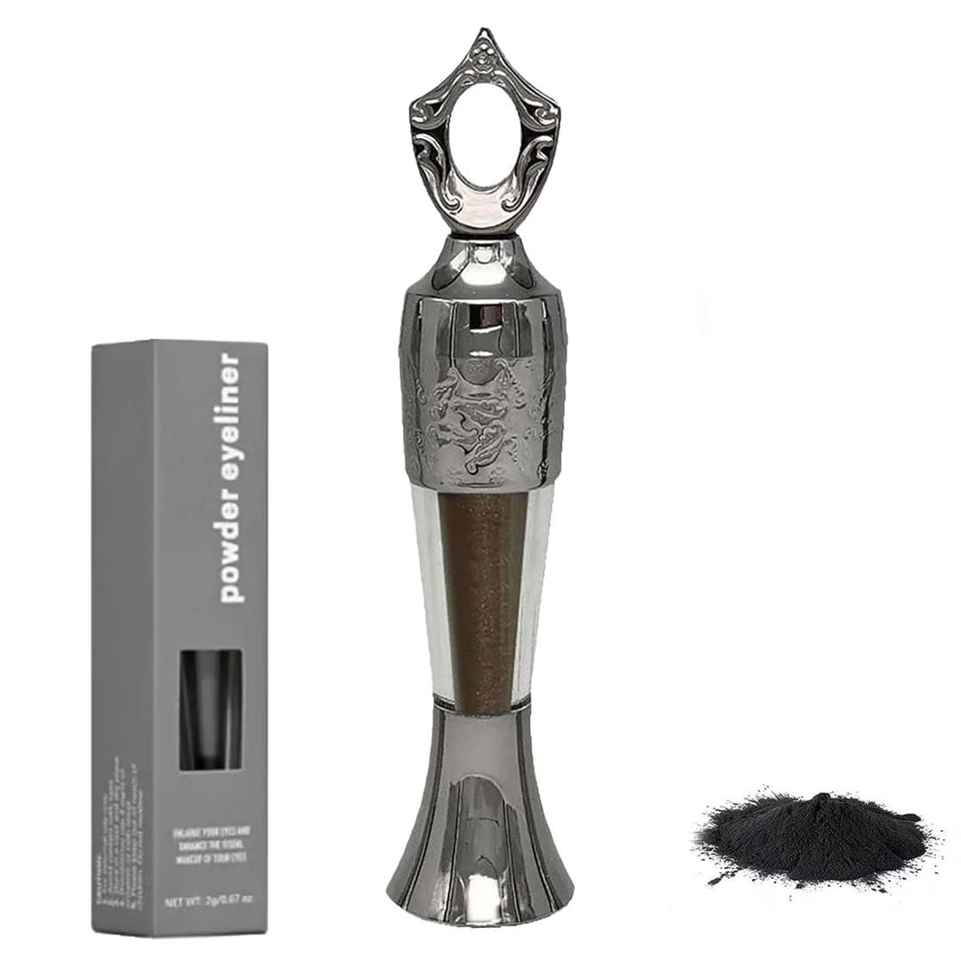 Powder Eyeliner,100% Natural Egyptian Eyeliner iInspired by Ancient Egyptian Beauty, Handmade Waterproof Long-Lasting Natural Traditional (Purple Brown)