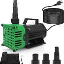 BARST Submersible Water Pump 150W High Flow Pond Pump with 25ft Power Cord Fountain Pump for Waterfall Koi Pond Fish Aquarium Tank Hydroponic with Pump Barrier Bag (4760GPH-GREEN)