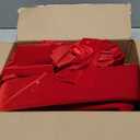 Big Wall Bow Decorations 39 x 72 Inch Giant Birthday Party Decor Ribbon Hanging Tie Bow Decor for Coquette Party Baby Shower Wedding Bridal Bachelorette Supplies(Red,Velvet,Weeding)