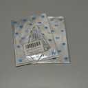 2 x Artboil Blue Dots Cello Bags 5x7 Inch - Twist Tie Silver - Stylish Resealable Treat Bags for Bakery and Gifts (50 Pack)