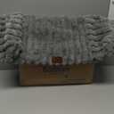 Bedsure ComfyFleece Cat Couch for Pets - Fluffy Cat Sofa with Premium Soft Corduroy Fleece, Fuzzy Pet Couch Bed with Removable Washable Cover, Supportive Pet Chair for Indoor Cats, 24inch, Warm Grey