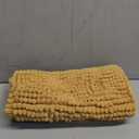 SUBRTEX Bathroom Rugs Chenille Bath Rug Soft Short Plush Bath Mat Soft Shower Mat Water Absorbent Shower Mat Quick Dry Machine Washable(Yelow,18" x 24")