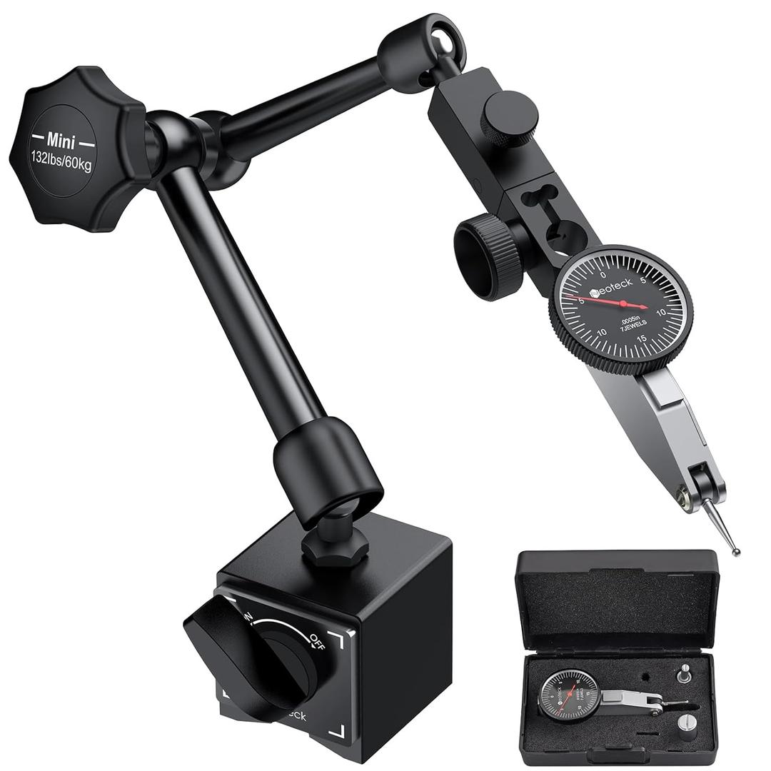 Neoteck 0-0.03"/0.0005" Test Indicator Set (Black, Mini-132lbs/60kg Tensile Force)