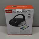 GPX, Inc. Portable Top-Loading CD Boombox with AM/FM Radio and 3.5mm Line in for MP3 Device - Black (Pack of 1)