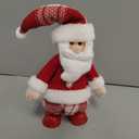 Christmas Santa Red & White Singing & Dancing Santa Claus Festive Home Holiday Decoration for Home, Table, Shelf