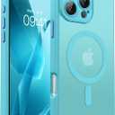 BENTOBEN Magnetic for iPhone 16 Pro Case, iPhone16Pro Phone Case [Full Camera Protection] [Compatible with Magsafe], Translucent Matte Shockproof Protective Cover for iPhone 16Pro 6.3inch,Teal Blue