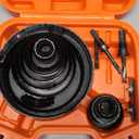 HORUSDY Hole Saw Set 24PCS Hole Saw Kit,Hole Saw Drill Bit Kit, 3/4"-6" (19-152mm) 17PCS Saw Blades, 2 Mandrels, 3 Drill Bit, Installation Plate, Hex Key, For Drywall, Soft Wood, Plywood, Plastic, PVC