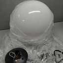 Generation Lighting 8254-68 Outdoor Globe Traditional One - Light Outdoor Light Post Outside Fixture, White Plastic Finish, 1-Light, cETL Listed, Safety Rated for Wet Locations