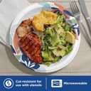 Dixie Large Paper Plates, 10 Inch, 86 Count, 2X Stronger*, Microwave-Safe, Soak-Proof, Cut Resistant, Disposable Plates For Everyday Breakfast, Lunch, & Dinner Meals