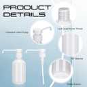 50 Pack Plastic Soap Dispenser Bulk Empty Pump Bottles Dispenser with Long Pump 10 oz Refillable Dish Soap Hand Washing Bottles Lotion Bottle for Kitchen Bathroom(White)