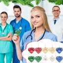 Thyle 15 Pcs Christmas Nurse Practitioner Gifts Bulk Nurse Practitioner Hanging Ornaments for Christmas Tree Xmas Thank You Gifts for NP Women (Multi Color)