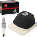 Air Filter Element Assembly & Spark Plug For YAMAHA TTR125 TTR-125 E L LE 2000-2024 5HP-14450-00-00