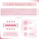 10 Pack Light Pink Cheesecloth Table Runner 17x108 Inch Boho Gauze Cheese Cloth Table Runners for Wedding Party Baby Shower Birthday Home Decor