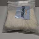 GLORY SEASON Lace Trim Tablecloth Linen-Look Textured Rustic Style Machine Washable Solid Heavy Weight Rectangle/Oblong Table Cloth Cover for Kitchen Dinning Tabletop Decoration 55x102 in Beige