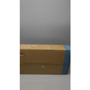 Bedside Table with Wheels,Height Adjustable Overbed Table,Rolling Laptop Table, Mobile Computer Table,White