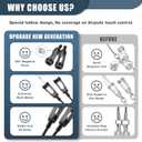 Anti-Lost Neck Strap for Airpods, Strong Magnetic Necklace Holder String, Sports Lanyard for Headphone Compatible with AirPods 1&2 /3rd /Pro/Pro 2 Black