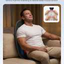 COMFIER Shiatsu Back Massager with Heat,Deep Tissue Kneading Massage Seat Cushion,Massage Chair Pad for Full Back,Body Massager for Home or Office Chair use, Gift