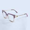 Blue Light Blocking Computer Glasses  Anti-Eye Strain Transition Eyewear for Women  UV Protection & Stylish Frame (Beige)