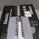 Electric Cheese Grater, Upgraded Salad Maker with 5 Replaceable Stainless Blades, 250W Electric Cheese Shredder, One-Touch Control Vegetable Cutter Kitchen Slicer for Cheeses, Fruits, Nuts (A-Space silver)