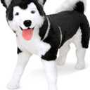 Melissa & Doug Giant Siberian Husky - Lifelike Stuffed Animal Dog (Over 2 Feet Tall)