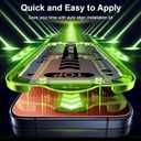 Esanik [2-Pack for iPhone 17 Pro Sunset Color Privacy Screen Protector - Gradient Purple Anti-Spy Tempered Glass, Anti-Blue Light, Pink Military-Grade 9H Hardness,Shatterproof, Flawless Fit Tray