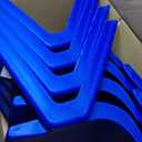 4 Pack Premium 11" H Plastic Stackable School Chairs, Toddler and Kids Chair for Daycare, School, Outdoor, Home - Blue