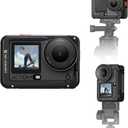 K&F CONCEPT Aluminum Alloy Camera Cage Compatible with DJI Osmo Action 6 Camera Accessories, Protective Cage Expansion Frame Case with Cold Shoe Mount | 1/4" Screw Adapter for Tripod, Selfie Stick