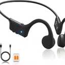 Bone Conduction Headphones, Open Ear Bluetooth 5.4 Sports Headphones with Mic, 12H Playtime Sweat Resistant Running Workout Headphones for Cycling, Gym, Hiking, Glasses Wearers