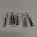 Replacement Toothbrush Heads Compatible with fairywill Electric Toothbrush, Model FW-507/FW-508/2011/959/917/551, D1/D3/D7/D8,W Shape Design Planted with Nylon Bristle (6 Pack - Black)